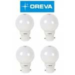 OREVA 1 Watt LED Bulb Lamp Cool White Pack of 4